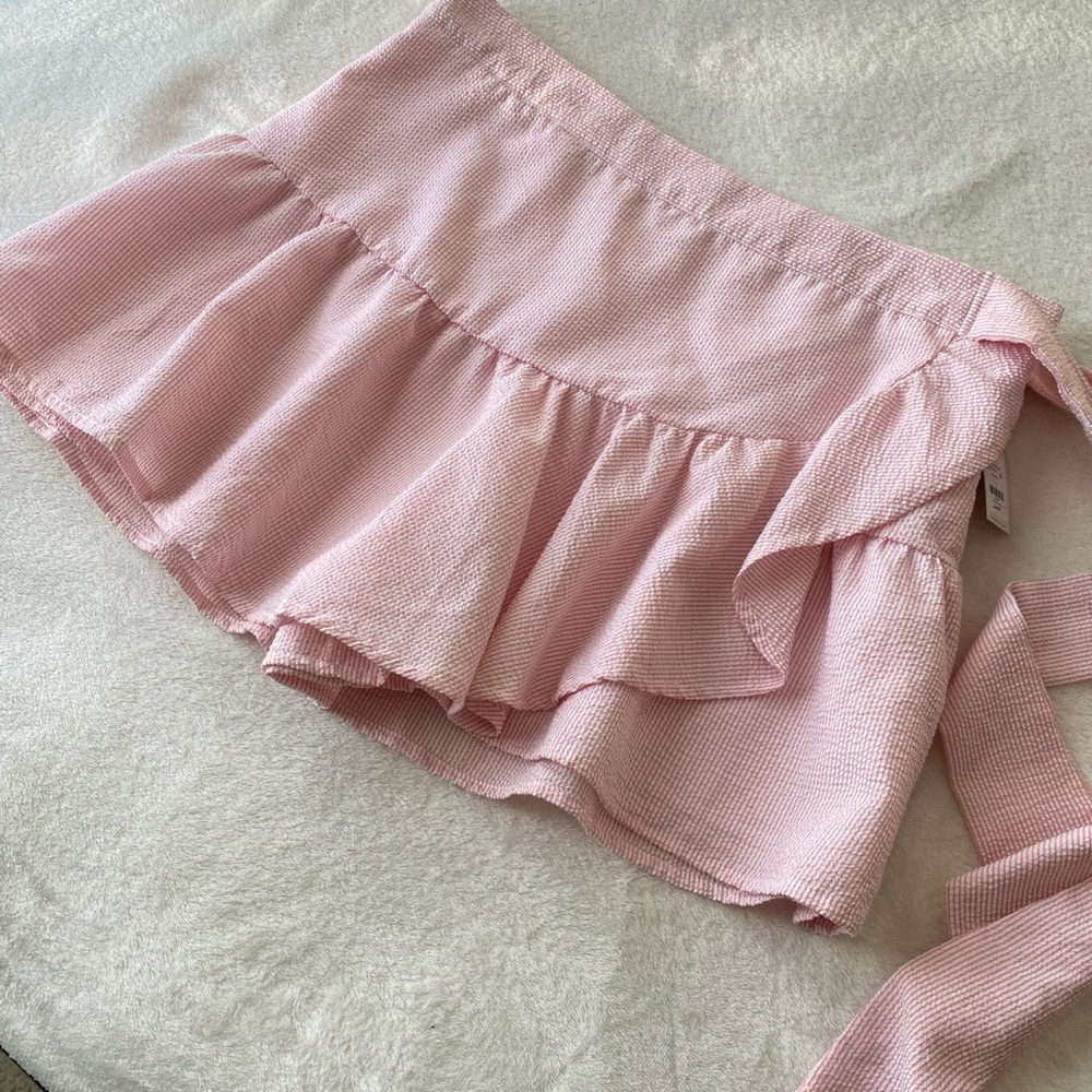 🆕 Francesca’s Sienna striped Wrap skort sz Large - Picture 9 of 16